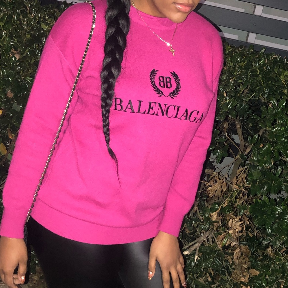 Pink Balenciaga Sweater